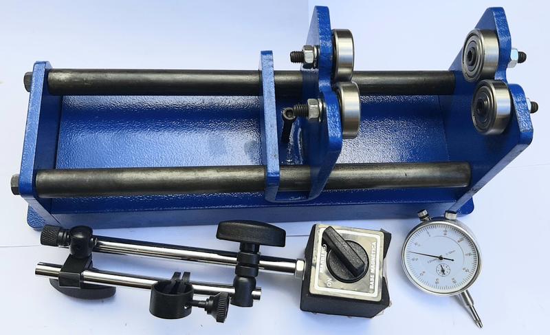 Alinhador de Virabrequim para motos com Relogio comparador e base